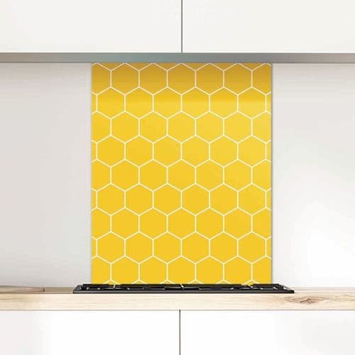 Honeycomb, Summer Sunset Glass Splashback