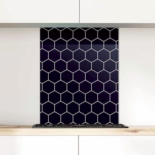 Honeycomb, Twilight Glass Splashback