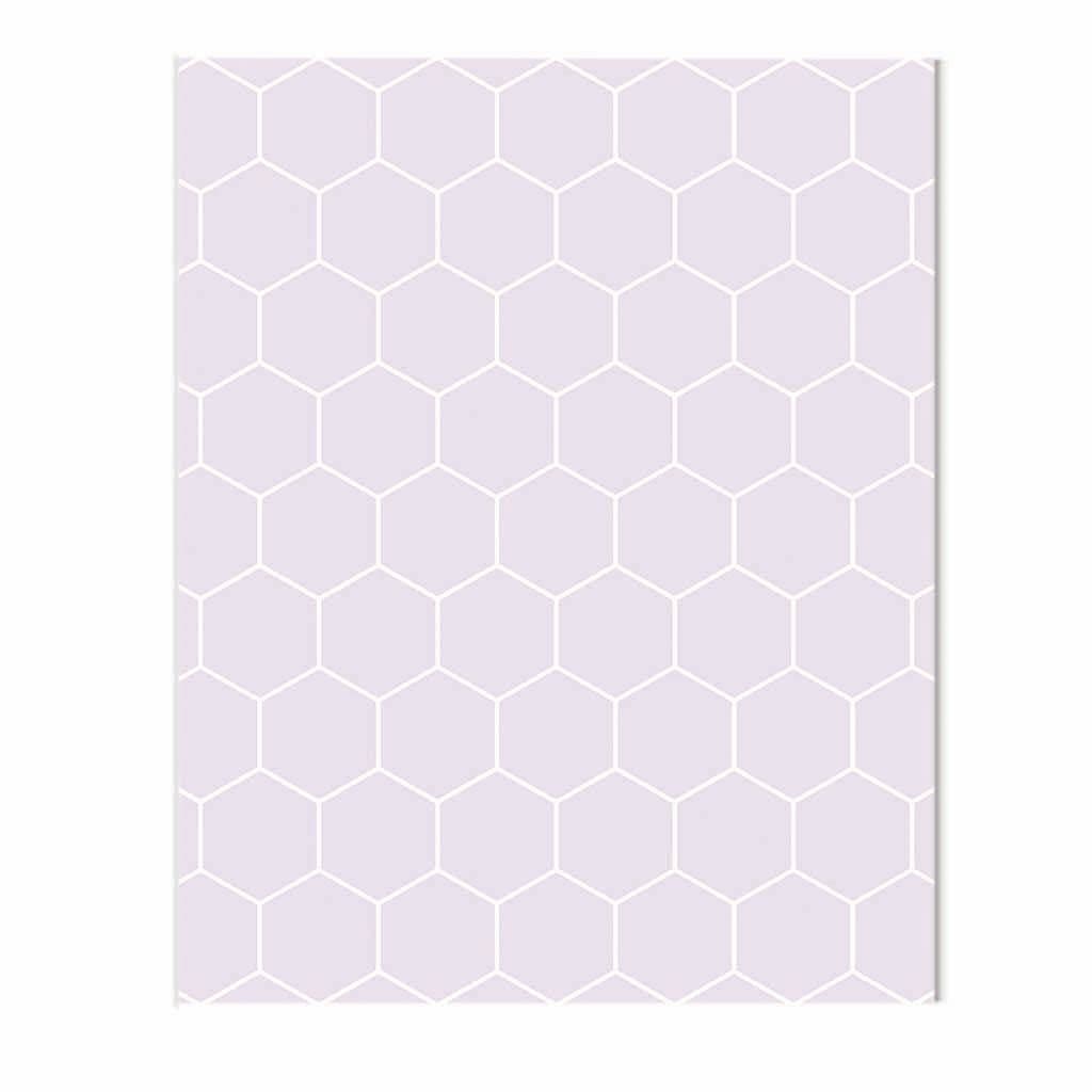 Honeycomb Violet Glass Splashback