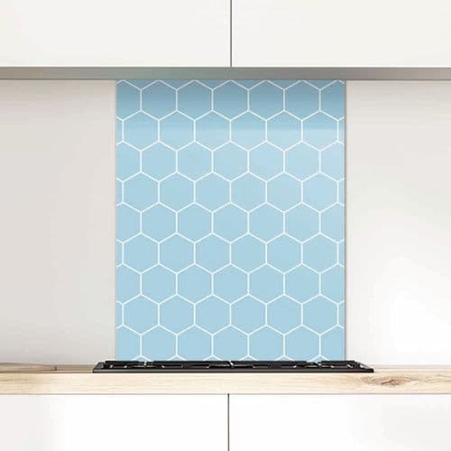 Honeycomb, Wedgewood Glass Splashback