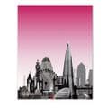 London Skyline Pink - Glass Splashback