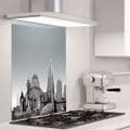 London Skyline Ultra Marine - Glass Splashback