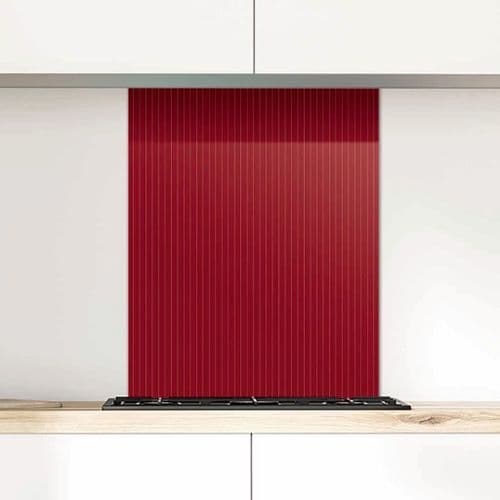 Pinstripe Aubergine Glass Splashback