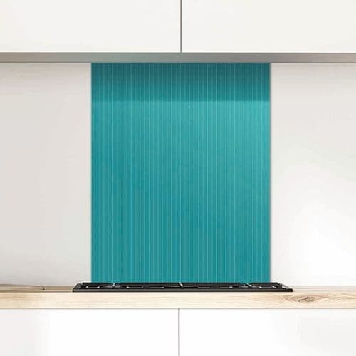 Pinstripe Glacier Glass Splashback