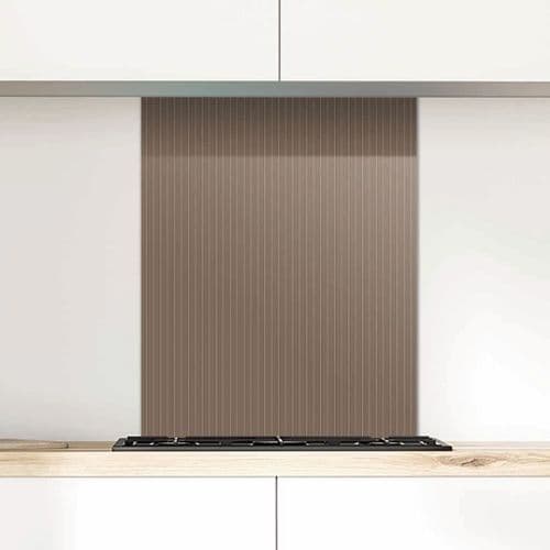Pinstripe Hot Chocolate Glass Splashback
