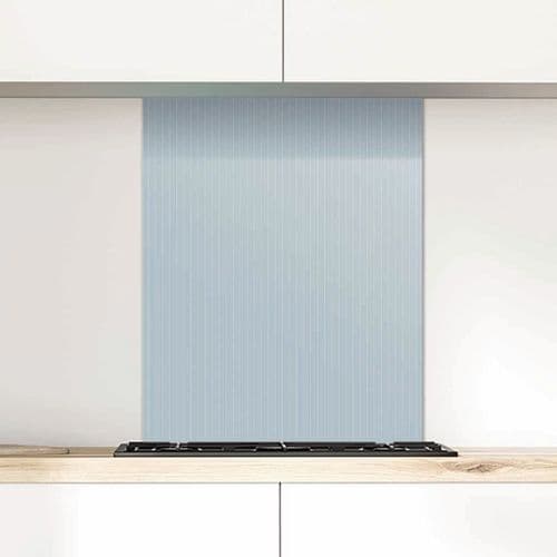 Pinstripe Icelandic Sky Glass Splashback