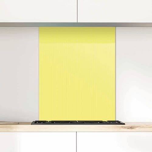Pinstripe Lemon Glass Splashback