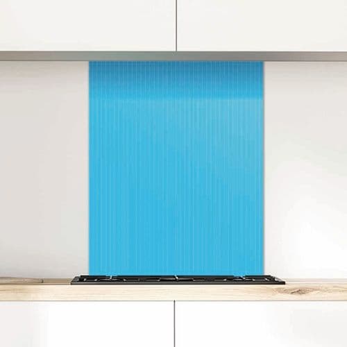 Pinstripe Mid Summer Sky Glass Splashback