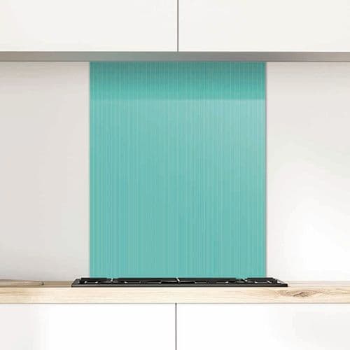 Pinstripe Opal Glass Splashback