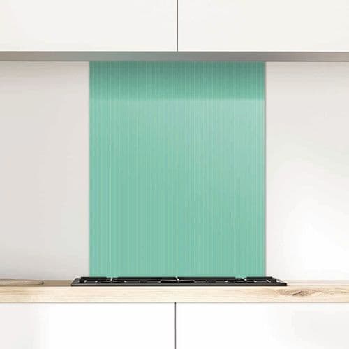 Pinstripe Peppermint Glass Splashback
