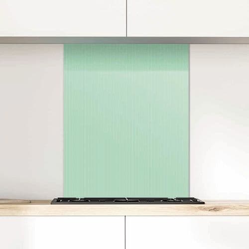 Pinstripe Pistachio Glass Splashback