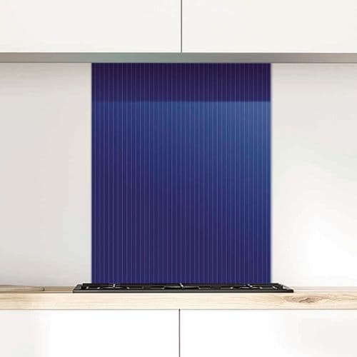 Pinstripe Sapphire Glass Splashback