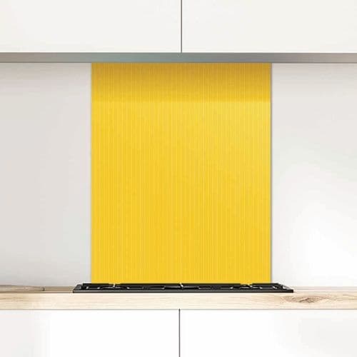 Pinstripe Summer Sunset Glass Splashback