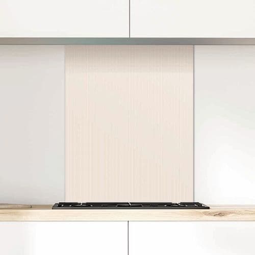Pinstripe Tiramisu Glass Splashback
