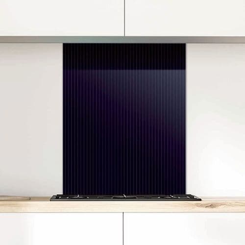 Pinstripe Twilight Glass Splashback