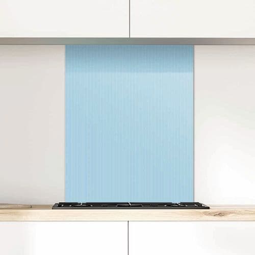 Pinstripe Wedgewood Glass Splashback