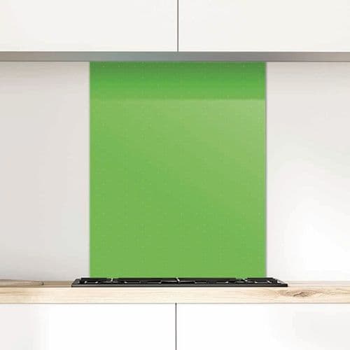 Polka Dot Glass Splashback, Fresh Lime