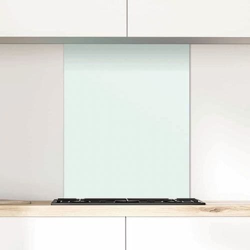 Polka Dot Glass Splashback, Glacier