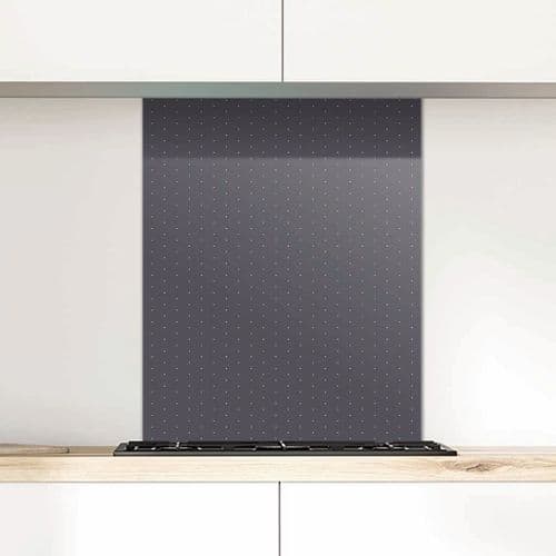 Graphite Glass Splashbacks Polka Dot