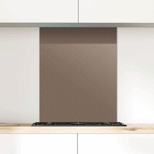 Polka Dot Glass Splashback, Hot Chocolate