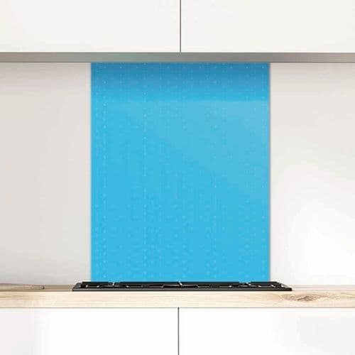 Polka Dot Glass Splashback, Mid Summer Sky