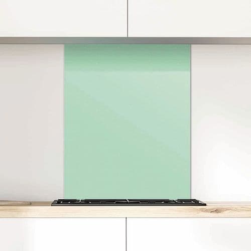 Polka Dot Glass Splashback, Pistachio