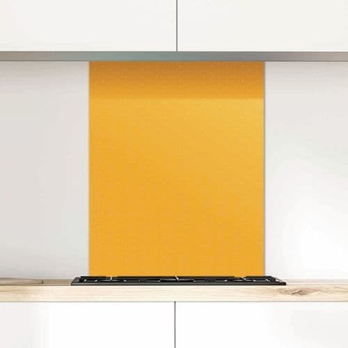 Polka Dot Glass Splashback, Tangerine