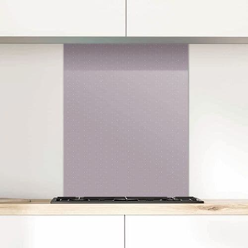 Polka Dot Glass Splashback, Truffle