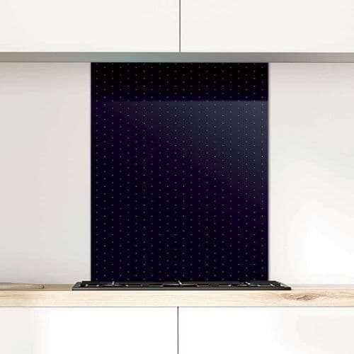 Polka Dot Glass Splashback, Twilight