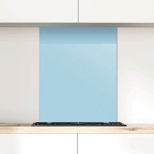 Polka Dot Glass Splashback, Wedgewood