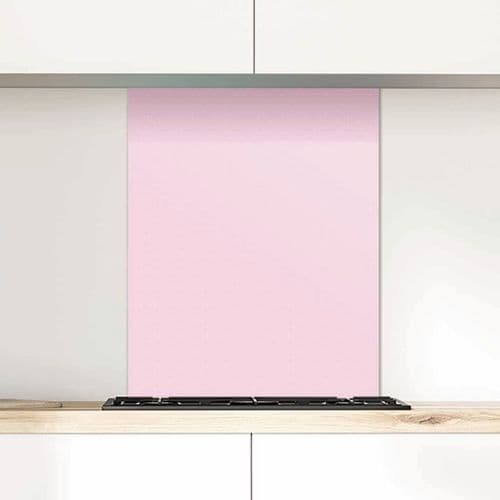 Polka Dot Glass Splashback, Winterpink