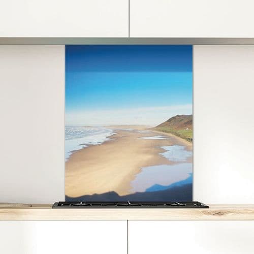 Rhossili Bay - Glass Splashback