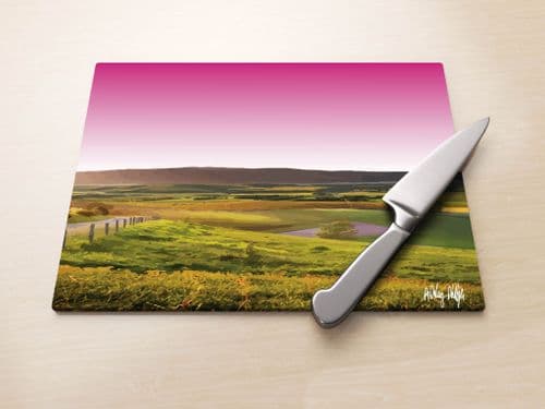 Rolling Hills Pink - Glass Worktop Saver
