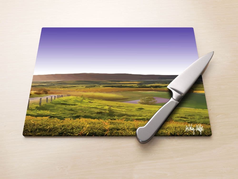 Rolling Hills Purple - Glass Worktop Saver