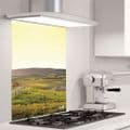 Rolling Hills Yellow - Glass Splashback