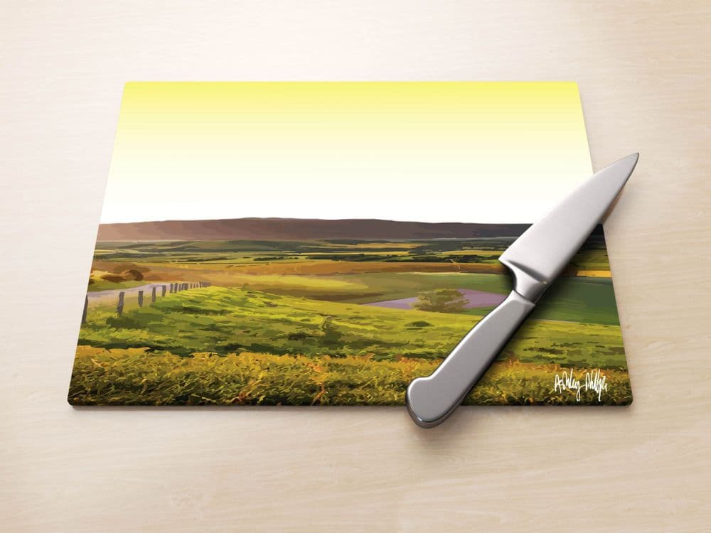 Rolling Hills Yellow - Glass Worktop Saver