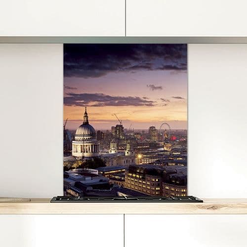 St Paul's Sunset - Glass Splashback