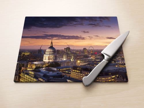 St Paul's Sunset - Glass Worktop Saver