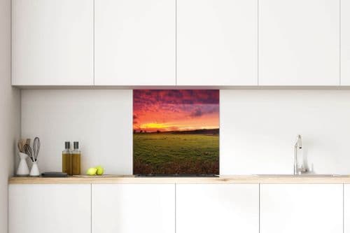 Sunset, Forest of Bowland - Glass Splashback