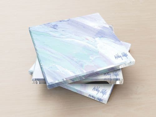 Surging Wave Mauve - Glass Coasters