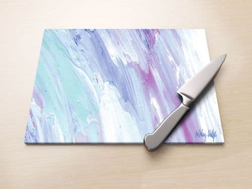 Surging Wave Mauve - Glass Worktop Saver