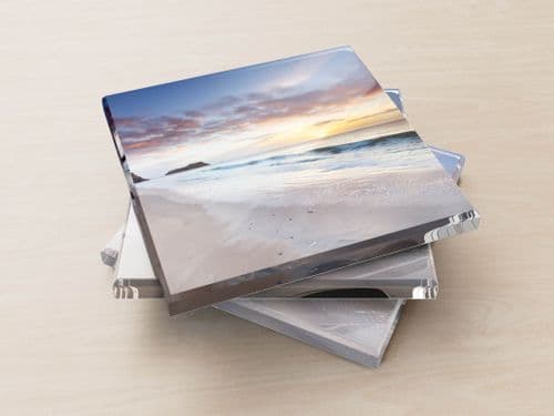 Tenby Dawn, Pembrokeshire, Wales - Glass Coasters