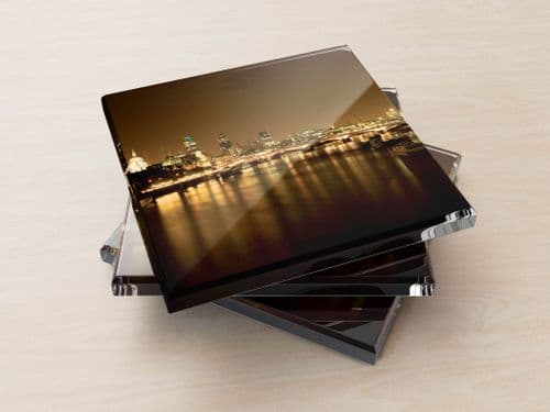 Thames Night - Glass Coasters
