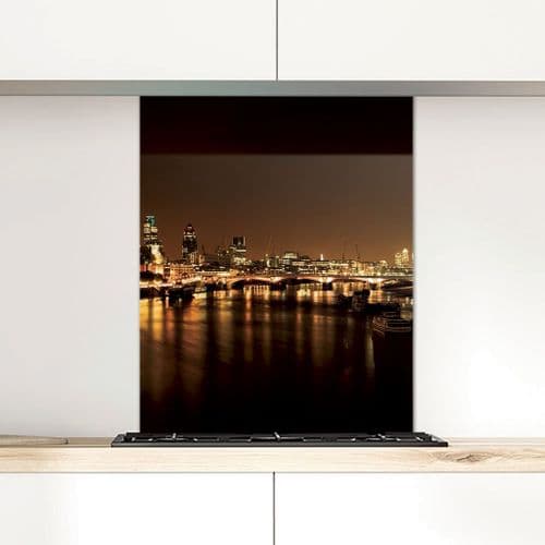 Thames Night - Glass Splashback