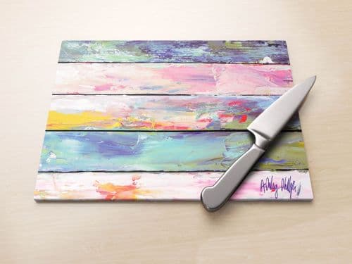 Vintage Panels Purple - Glass Worktop Saver