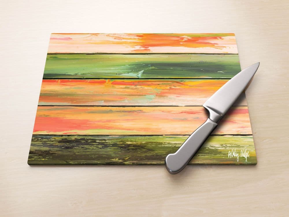 Weathered Paint Green - Glass Worktop Saver