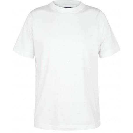 PE T-Shirt in White with School Logo (Not Compulsory)