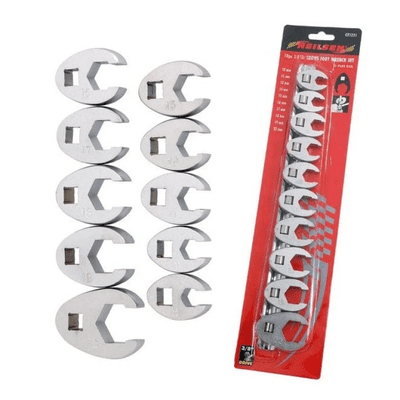 10pc Crowfoot Wrench Set Metric 10mm/22mm Neilsen CT1221