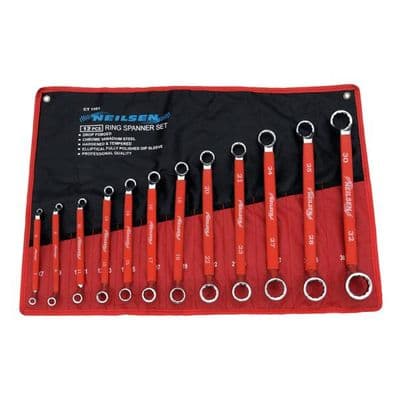 12pc Metric Offset Ring Spanner Set 6mm to 32m Neilsen CT1351