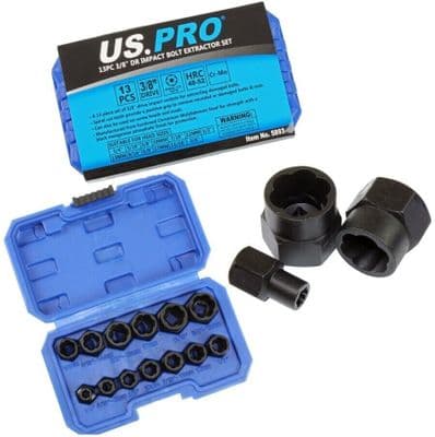 13pc Bolt Extractor Impact Socket Set US PRO 5839